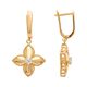 Серьги, золото, 585, 4.63г, 61255, изображение 2 | GoldMarket.kz