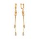 Серьги, золото, 585, 4.36г, 61631, изображение 2 | GoldMarket.kz