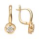 Серьги, золото, 585, 3.61г, 62040, изображение 2 | GoldMarket.kz