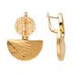 Серьги, золото, 585, 8г, 62122, изображение 2 | GoldMarket.kz