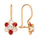 Серьги, золото, 585, 1.16г, 58996, изображение 2 | GoldMarket.kz