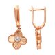 Серьги, золото, 585, 3.38г, 62515, изображение 2 | GoldMarket.kz