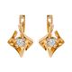 Серьги, золото, 585, 5.53г, 62704 | GoldMarket.kz