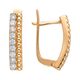 Серьги, золото, 585, 3.64г, 62787, изображение 2 | GoldMarket.kz