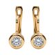 Серьги, золото, 585, 1.26г, 62873 | GoldMarket.kz