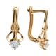 Серьги, золото, 585, 2.9г, 62916, изображение 2 | GoldMarket.kz