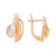 Серьги, золото, 585, 3.66г, 59749, изображение 2 | GoldMarket.kz