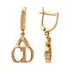 Серьги, золото, 585, 4.91г, 62237, изображение 2 | GoldMarket.kz