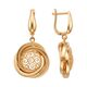 Серьги, золото, 585, 6.13г, 62242, изображение 2 | GoldMarket.kz