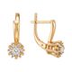 Серьги, золото, 585, 4.85г, 62269, изображение 2 | GoldMarket.kz