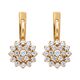 Серьги, золото, 585, 4.72г, 62318 | GoldMarket.kz