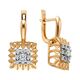 Серьги, золото, 585, 5.95г, 62791, изображение 2 | GoldMarket.kz