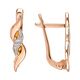 Серьги, золото, 585, 2.93г, 62976, изображение 2 | GoldMarket.kz
