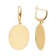 Серьги, золото, 585, 3.52г, 62986, изображение 2 | GoldMarket.kz
