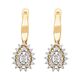 Серьги, золото, 585, 4.69г, 63042 | GoldMarket.kz