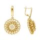 Серьги, золото, 585, 6.63г, 63052, изображение 2 | GoldMarket.kz