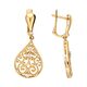 Серьги, золото, 585, 4.95г, 63091, изображение 2 | GoldMarket.kz