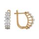 Серьги, золото, 585, 4.9г, 63399, изображение 2 | GoldMarket.kz