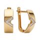 Серьги, золото, 585, 3.41г, 63427, изображение 2 | GoldMarket.kz