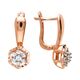 Серьги, золото, 585, 3.85г, 64055, изображение 2 | GoldMarket.kz