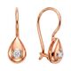 Серьги, золото, 585, 1.54г, 64128, изображение 2 | GoldMarket.kz