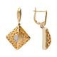 Серьги, золото, 585, 7г, 65401, изображение 2 | GoldMarket.kz