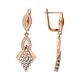 Серьги, золото, 585, 6.17г, 65437, изображение 2 | GoldMarket.kz