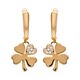 Серьги, золото, 585, 3.33г, 65438 | GoldMarket.kz