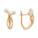 Серьги, золото, 585, 3.62г, 65440, изображение 2 | GoldMarket.kz