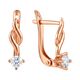 Серьги, золото, 585, 1.36г, 65443, изображение 2 | GoldMarket.kz