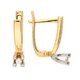 Серьги, золото, 585, 3.11г, 63338, изображение 2 | GoldMarket.kz
