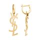 Серьги, золото, 585, 4.3г, 64406, изображение 2 | GoldMarket.kz