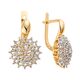Серьги, золото, 585, 6.35г, 64429, изображение 2 | GoldMarket.kz