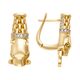 Серьги, золото, 585, 6.55г, 64832, изображение 2 | GoldMarket.kz