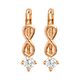 Серьги, золото, 585, 1.49г, 64886 | GoldMarket.kz