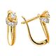 Серьги, золото, 585, 3.96г, 65072, изображение 2 | GoldMarket.kz